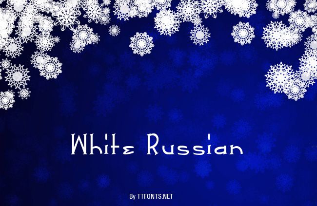 White Russian example